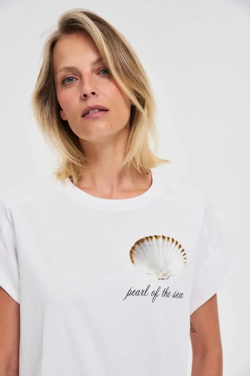 WOMEN'S T-SHIRT L-TS-4744 WHITE - Imagen 3