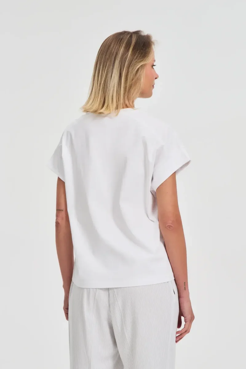 WOMEN'S T-SHIRT L-TS-4744 WHITE - Imagen 4