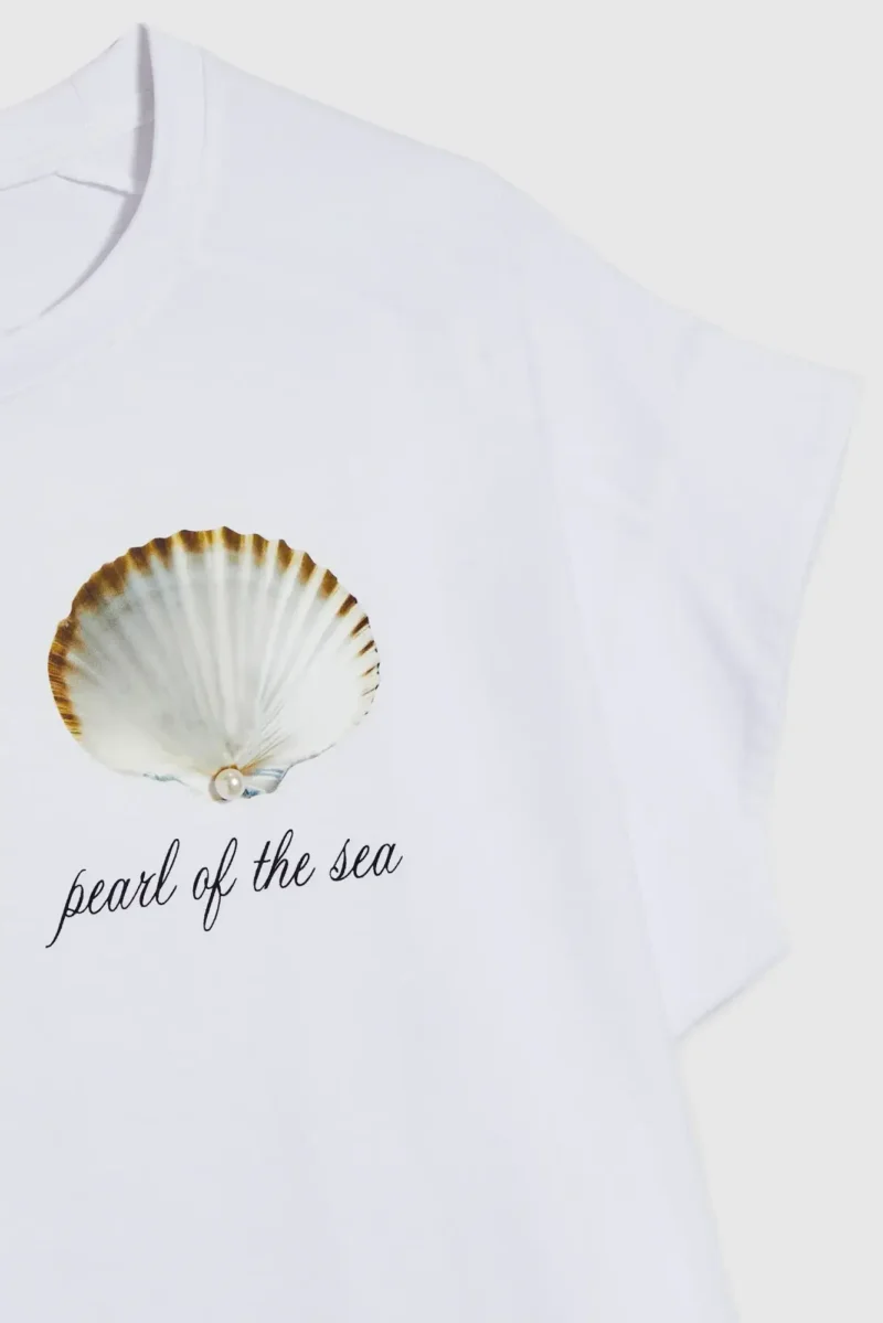 WOMEN'S T-SHIRT L-TS-4744 WHITE - Imagen 6