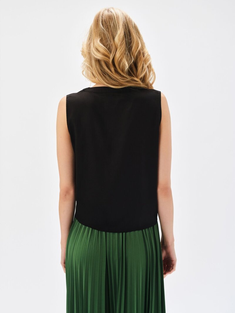 Blusa Sin Mangas De Mujer Tskw25Blk0004 - Imagen 5