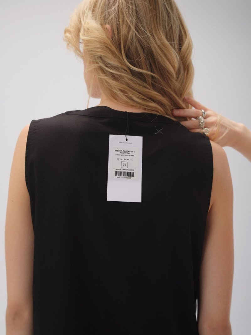 Blusa Sin Mangas De Mujer Tskw25Blk0004 - Imagen 6