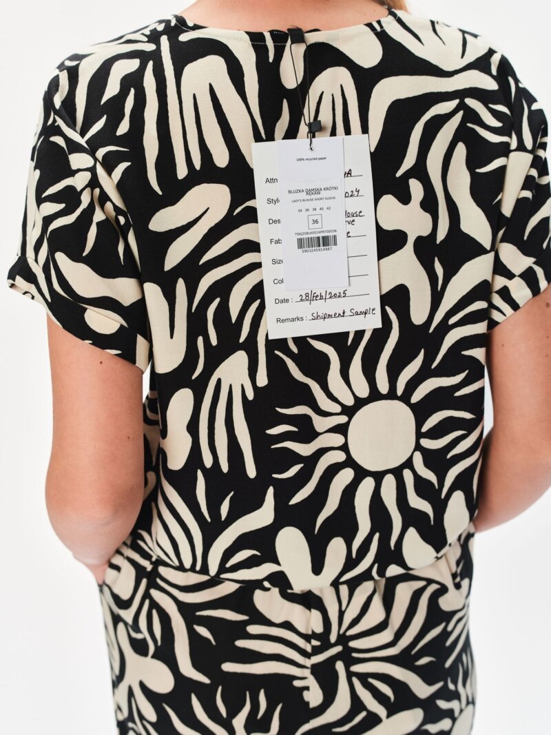 Blusa Manga Corta De Mujer Tskw25Blk0024 - Imagen 6