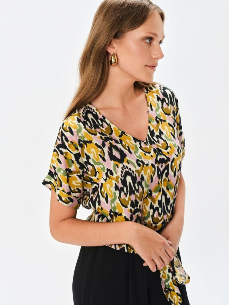 Blusa Manga Corta De Mujer Tskw25Blk0025