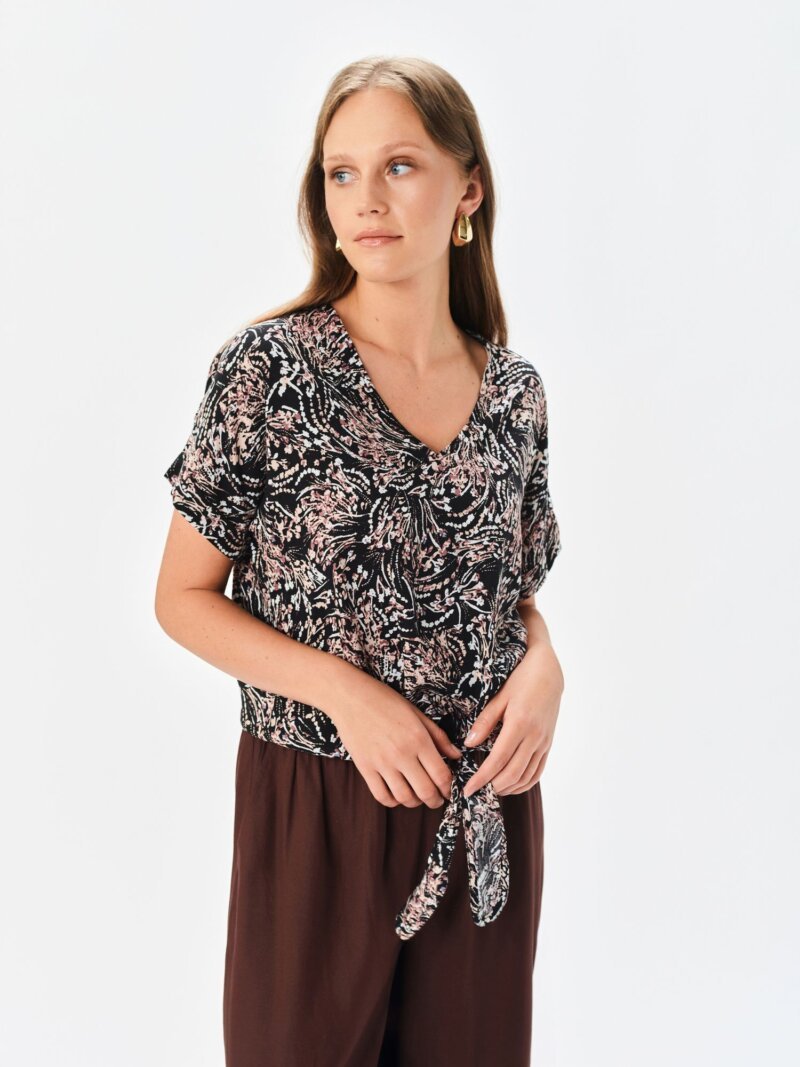 Blusa Manga Corta De Mujer Tskw25Blk0025 - Imagen 2
