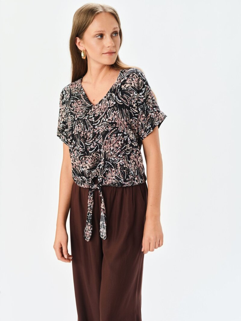 Blusa Manga Corta De Mujer Tskw25Blk0025 - Imagen 3
