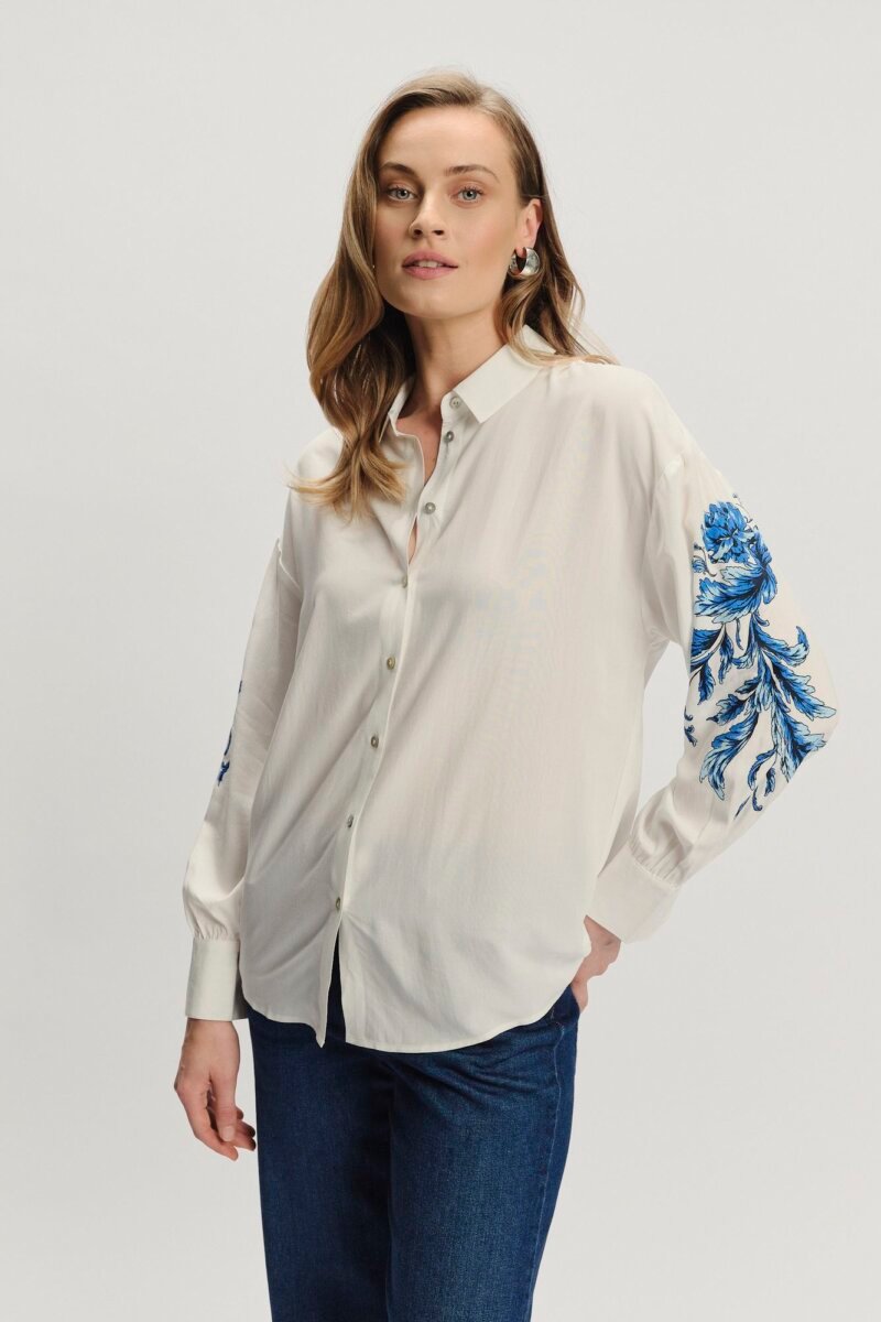 Camisa De Mujer Gpkw25Blk0107