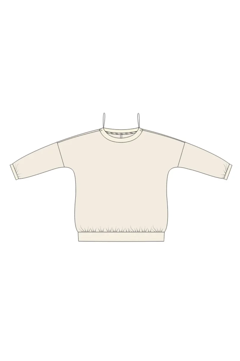 Sudadera Con Capucha De Mujer Z-BL-4802 OFF WHITE