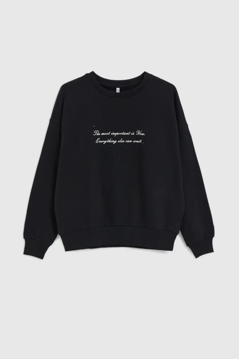 Sudadera Con Capucha De Mujer Z-BL-4805 BLACK - Imagen 5