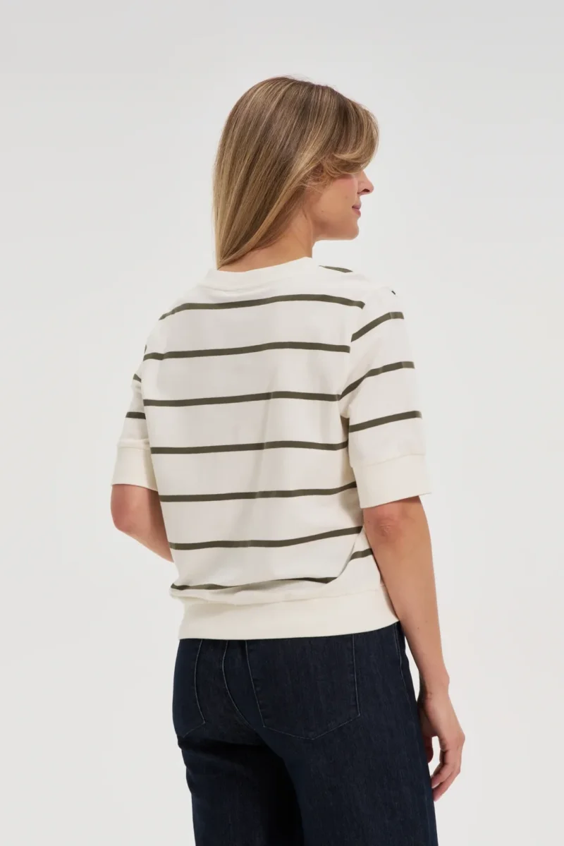 Sudadera Con Capucha De Mujer Z-BL-4808 OFF WHITE_OLIVE - Imagen 5