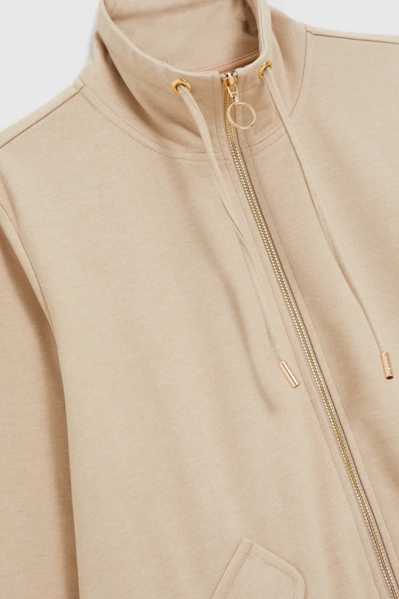 Sudadera Con Capucha De Mujer Z-BL-4811 BEIGE - Imagen 8