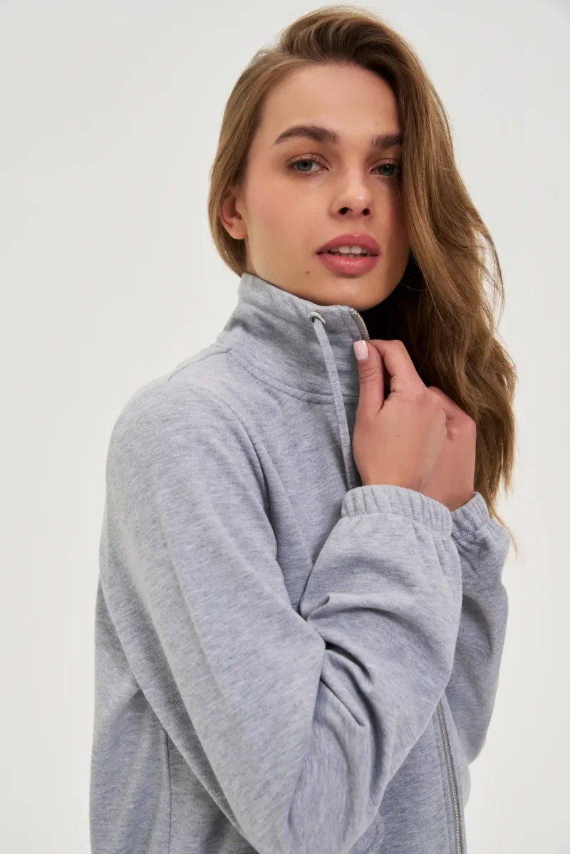 Sudadera Con Capucha De Mujer Z-BL-4811 L.GREY MEL - Imagen 2