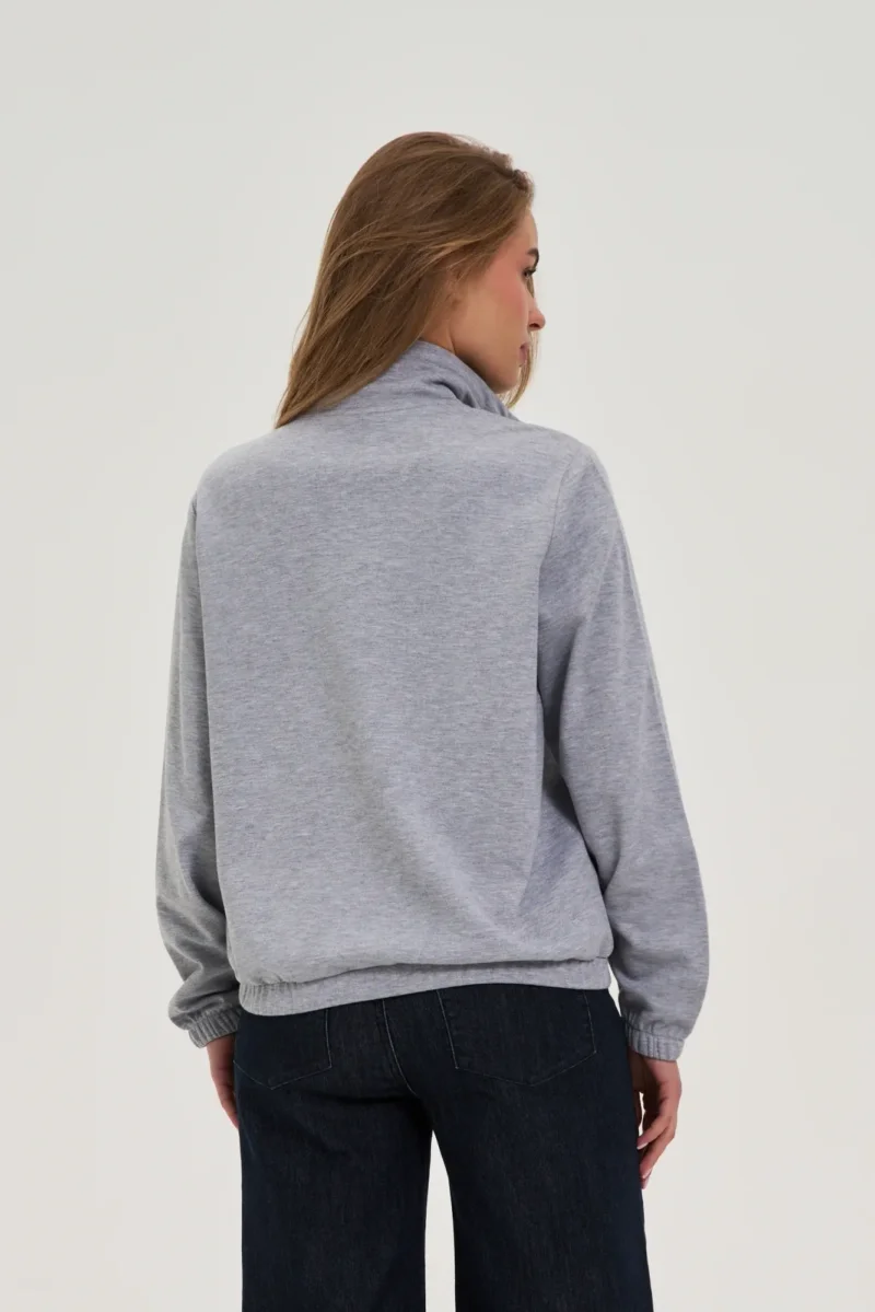 Sudadera Con Capucha De Mujer Z-BL-4811 L.GREY MEL - Imagen 4