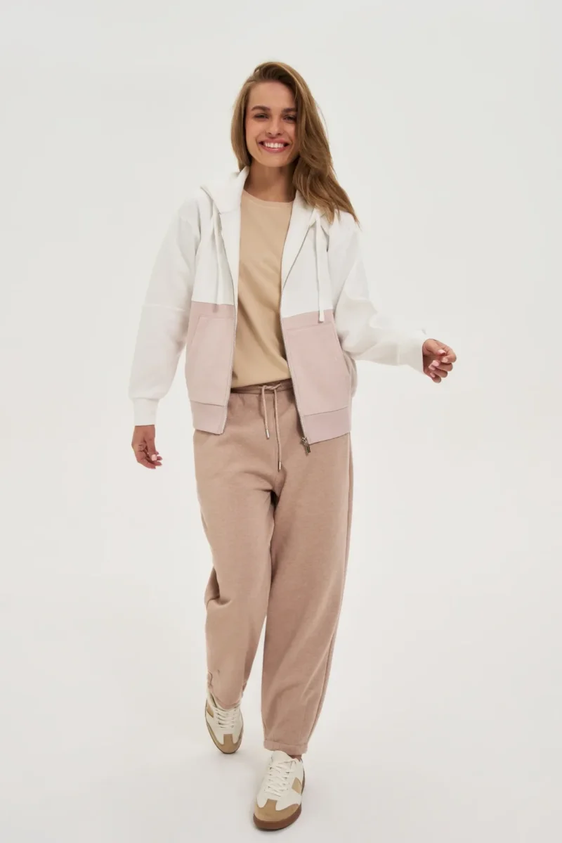 Sudadera Con Capucha De Mujer Z-BL-4818 L.BEIGE MEL - Imagen 2