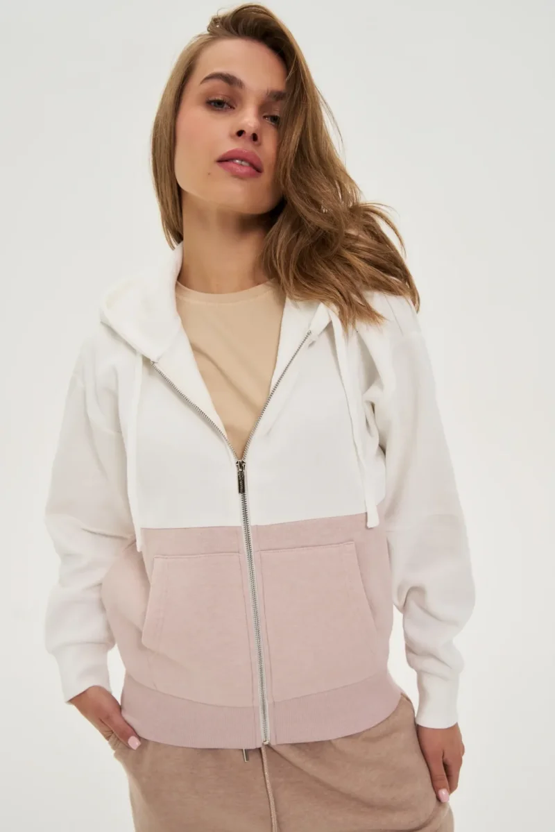 Sudadera Con Capucha De Mujer Z-BL-4818 L.BEIGE MEL - Imagen 3