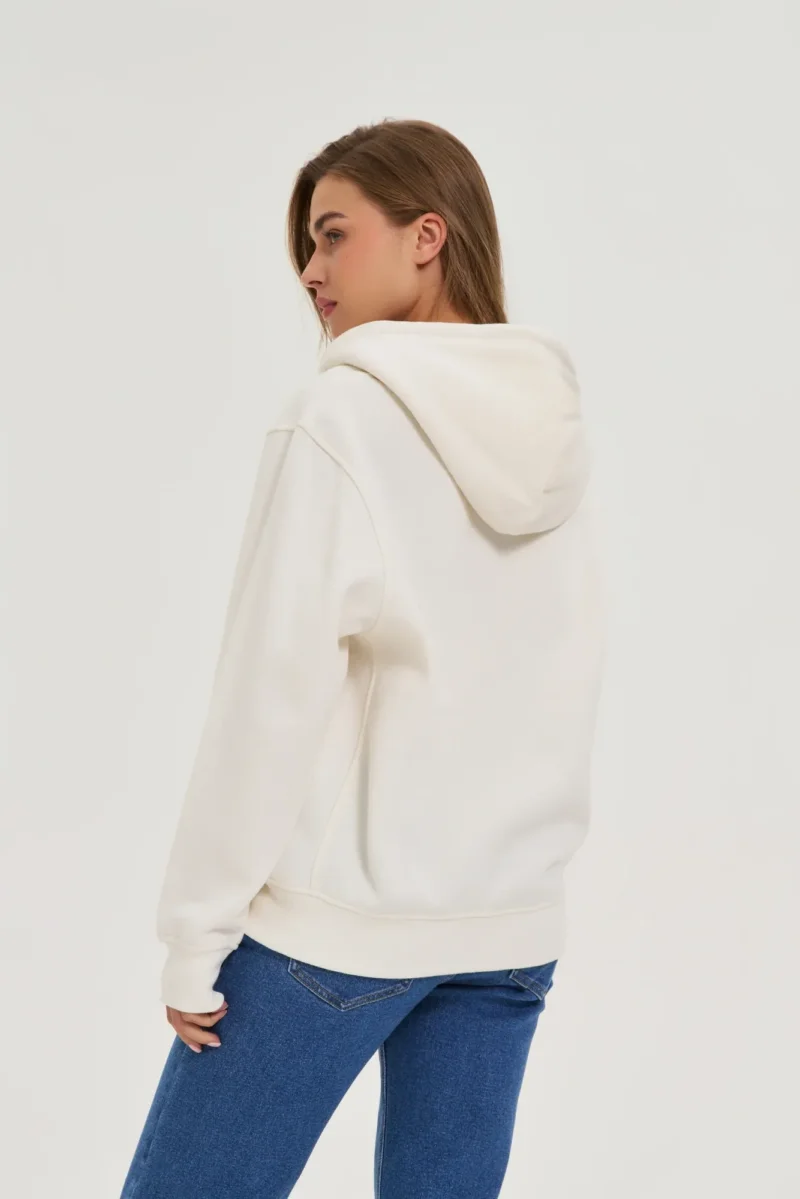 Sudadera Con Capucha De Mujer Z-BL-4821 OFF WHITE - Imagen 4