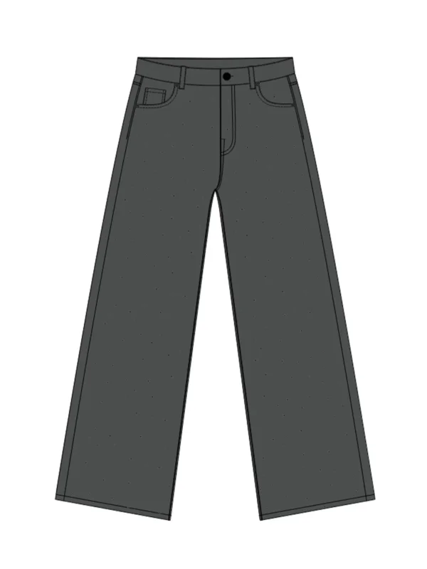 Vaqueros De Mujer Z-JE-4802 GRAPHITE