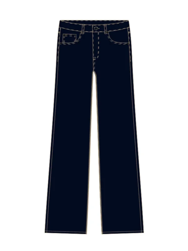Vaqueros De Mujer Z-JE-4803 D.NAVY