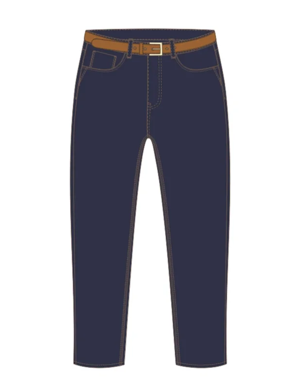 Vaqueros De Mujer Z-JE-4804 NAVY