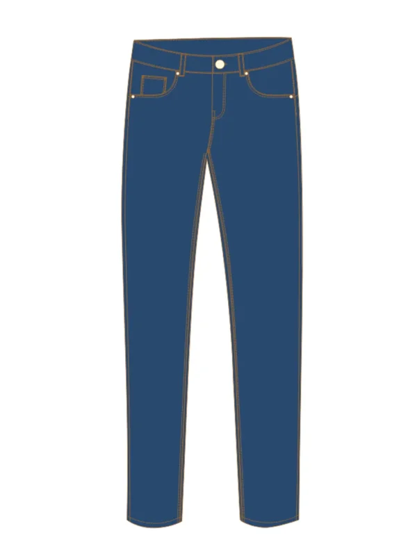 Vaqueros De Mujer Z-JE-4812 BLUE