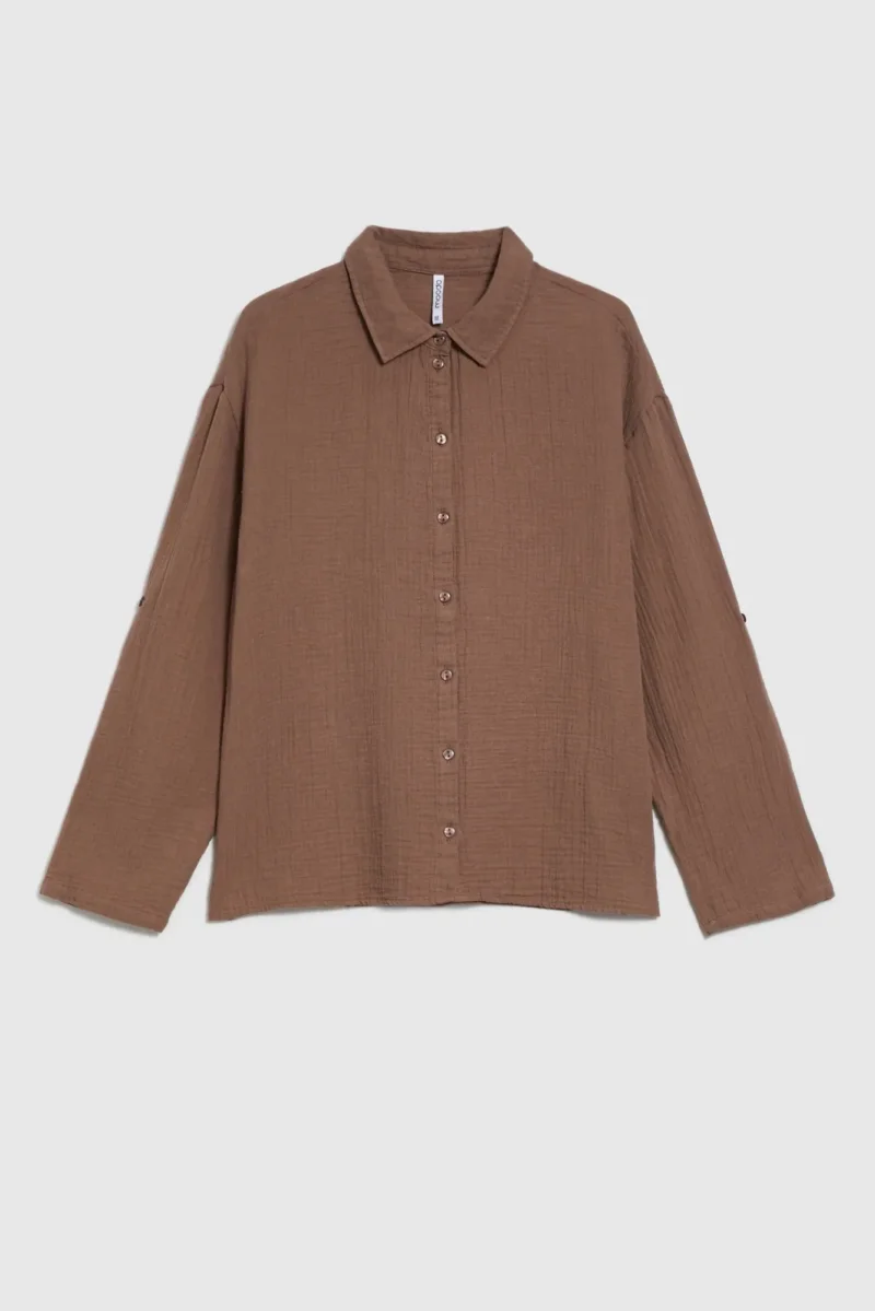 Camisa De Mujer Z-KO-4800 COFFEE - Imagen 5