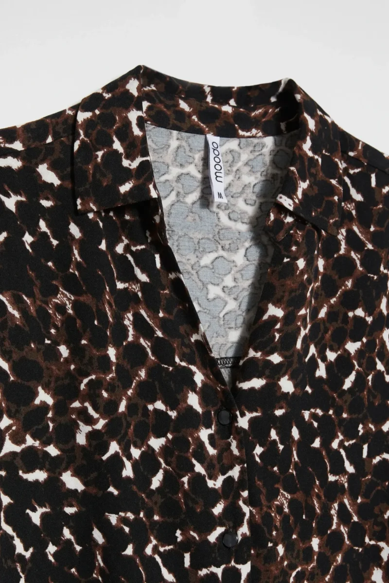 Camisa De Mujer Z-KO-4804 BROWN - Imagen 2