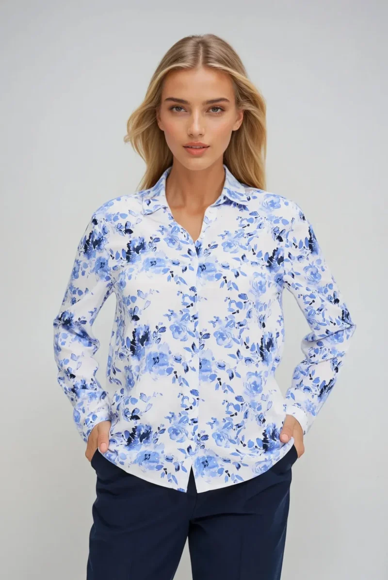 Camisa De Mujer Z-KO-4806 BLUE