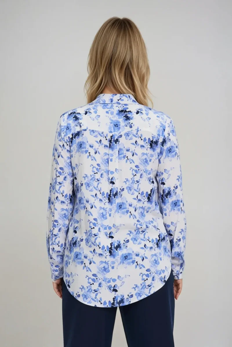 Camisa De Mujer Z-KO-4806 BLUE - Imagen 3