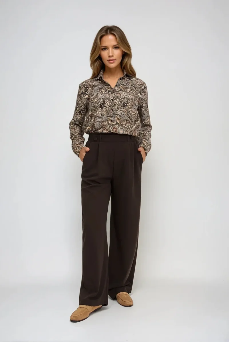 Camisa De Mujer Z-KO-4806 CAMEL - Imagen 2