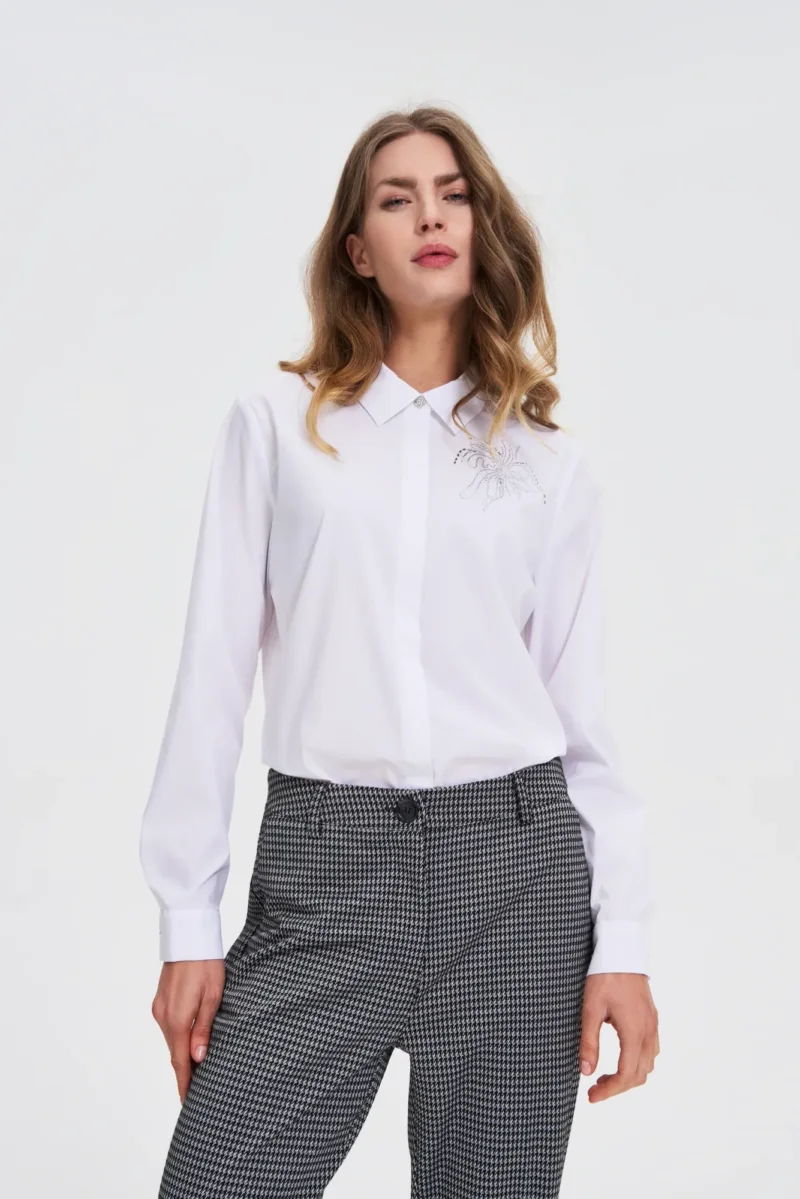 Camisa De Mujer Z-KO-4812 WHITE