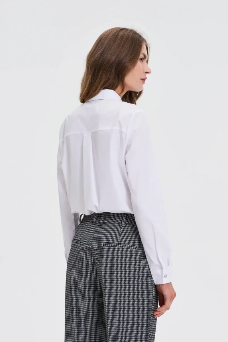 Camisa De Mujer Z-KO-4812 WHITE - Imagen 4