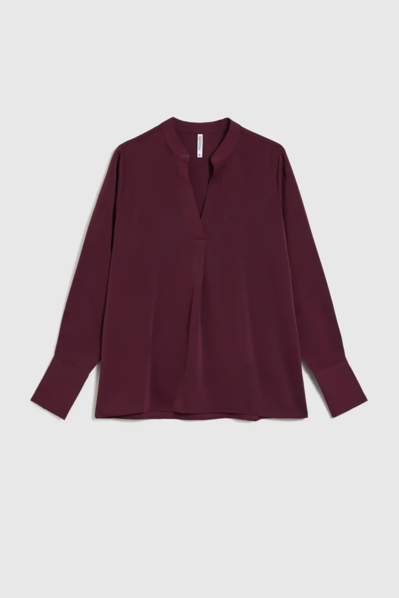 Camisa De Mujer Z-KO-4819 BURGUNDY - Imagen 6