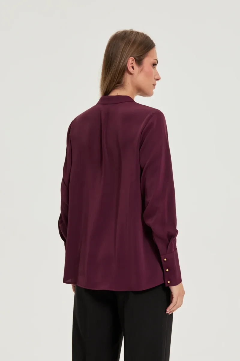 Camisa De Mujer Z-KO-4819 BURGUNDY - Imagen 5