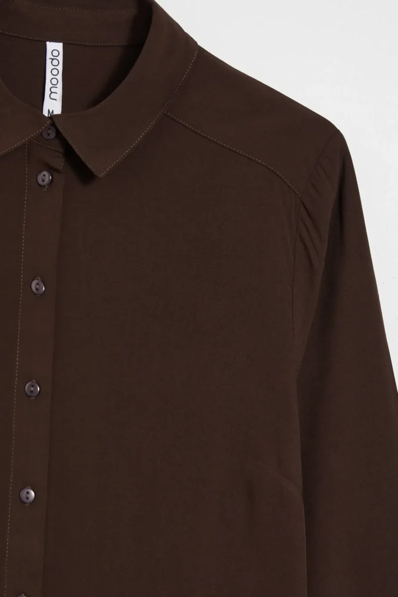 Camisa De Mujer Z-KO-4822 BROWN - Imagen 6