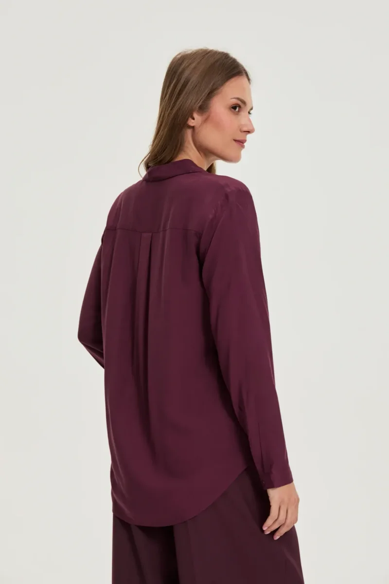 Camisa De Mujer Z-KO-4822 BURGUNDY - Imagen 4