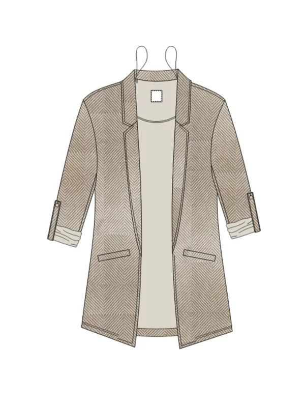 Chaqueta De Mujer Z-MR-4807 BEIGE
