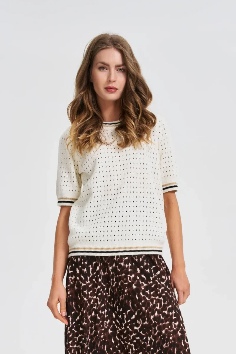 Jersey De Mujer Z-SW-4805 OFF WHITE - Imagen 5