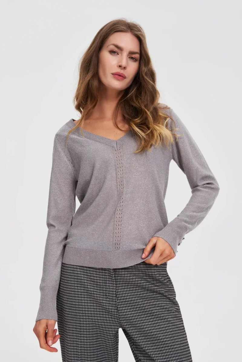 Jersey De Mujer Z-SW-4807 L.GREY MEL - Imagen 2