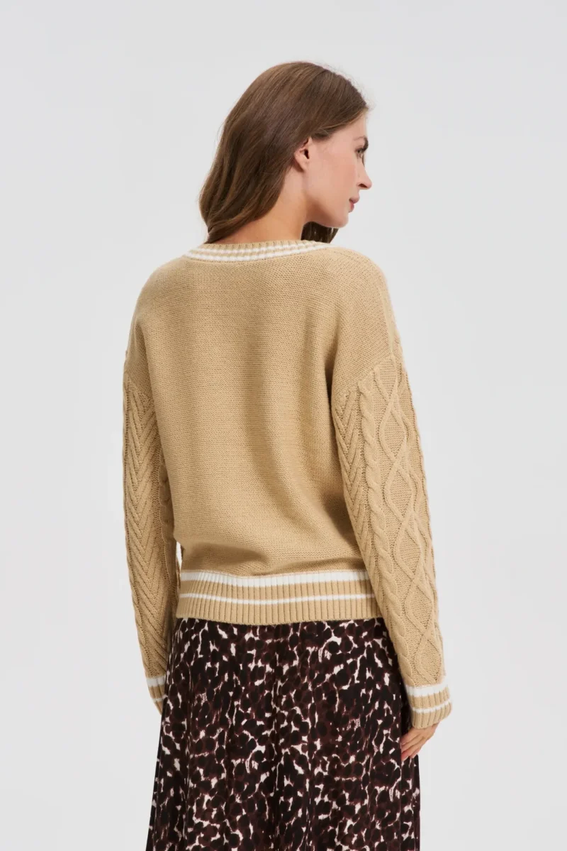 Jersey De Mujer Z-SW-4828 BEIGE - Imagen 5
