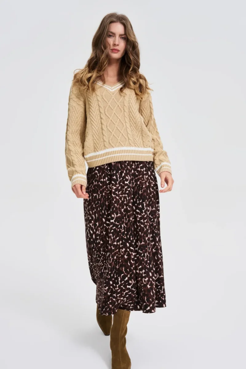 Jersey De Mujer Z-SW-4828 BEIGE - Imagen 6