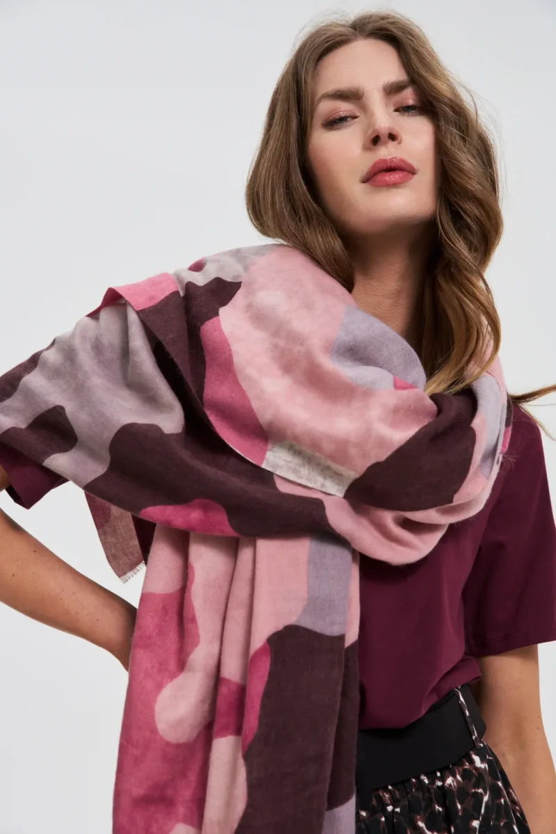 Bufanda De Mujer Z-SZ-4802 BURGUNDY - Imagen 2