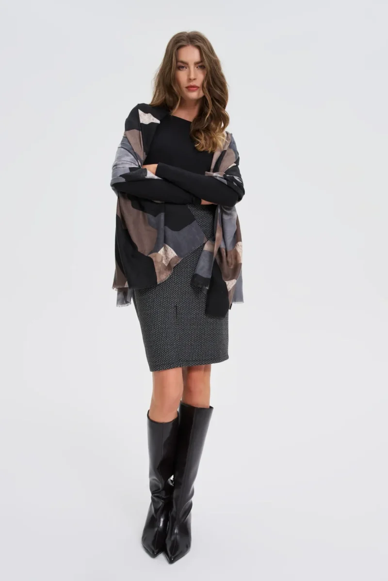 Bufanda De Mujer Z-SZ-4802 D.GREY - Imagen 2