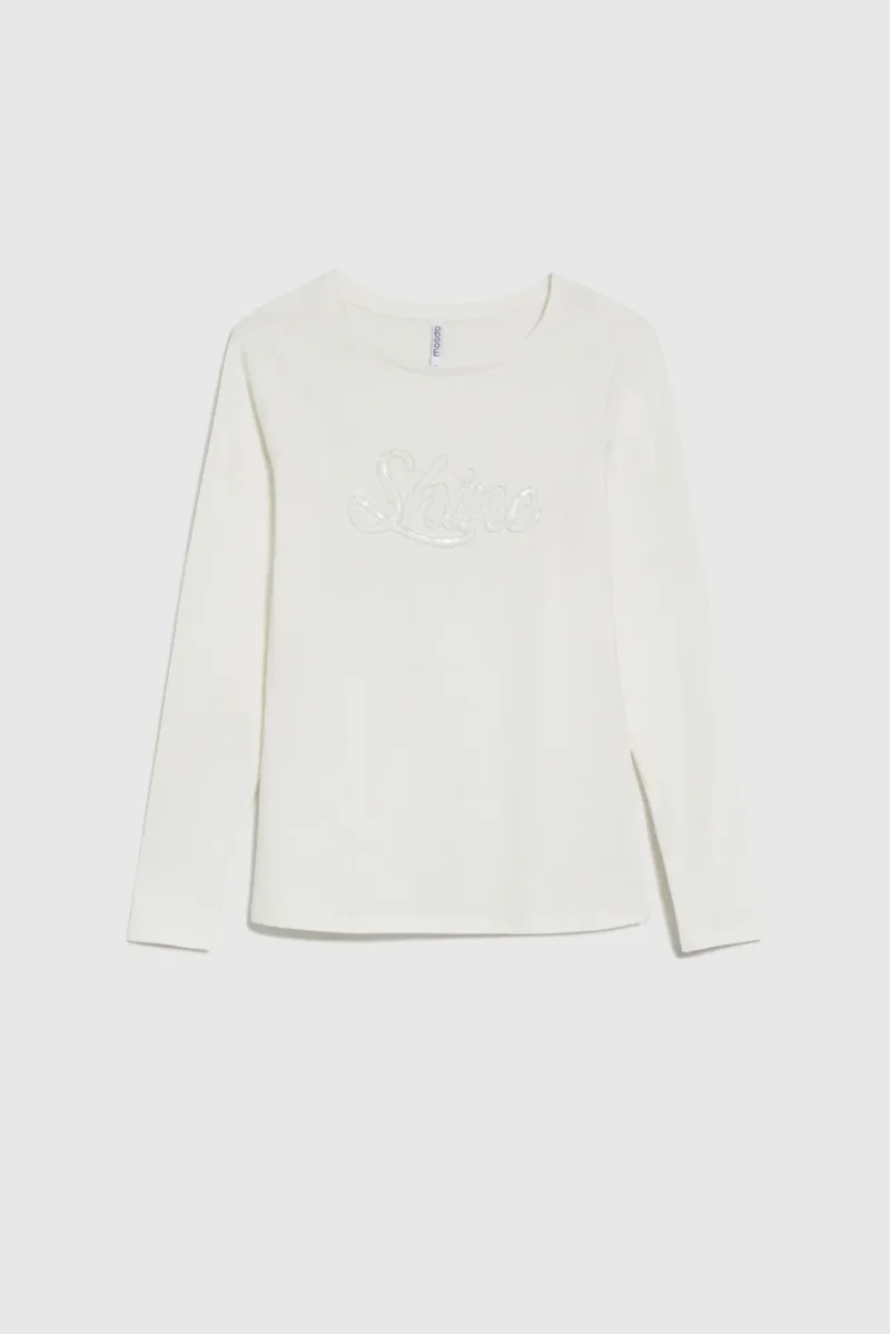 Camiseta Manga Larga De Mujer Z-TS-4800 OFF WHITE - Imagen 5