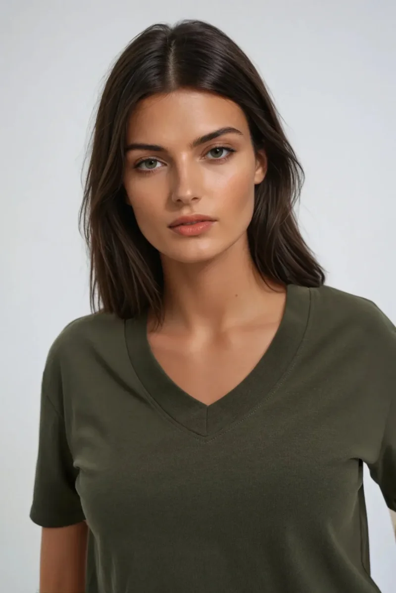 Camiseta Manga Corta De Mujer Z-TS-4801 D.OLIVE - Imagen 2