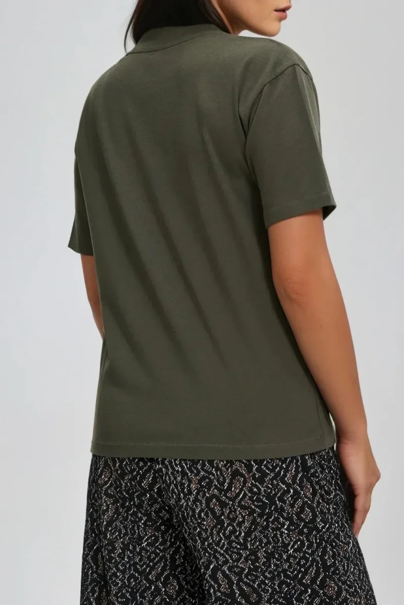 Camiseta Manga Corta De Mujer Z-TS-4801 D.OLIVE - Imagen 4