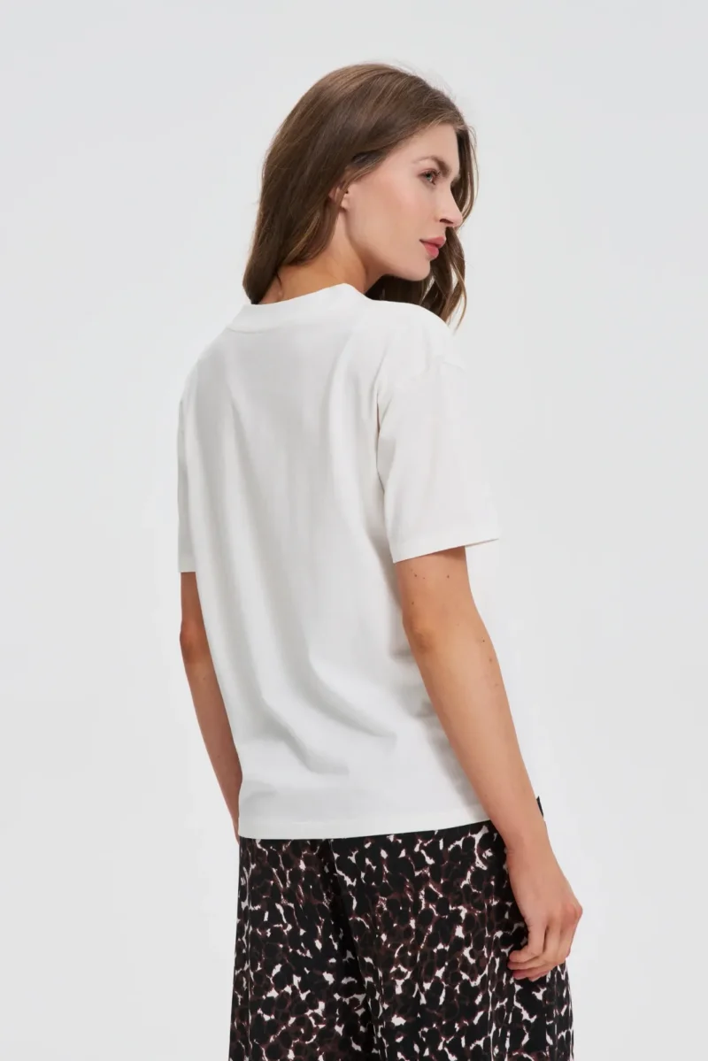 Camiseta Manga Corta De Mujer Z-TS-4801 OFF WHITE - Imagen 4