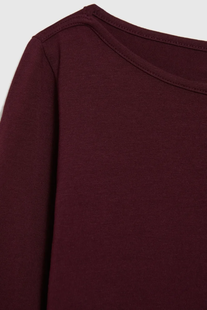Camiseta Manga Larga De Mujer Z-TS-4803 BURGUNDY - Imagen 6