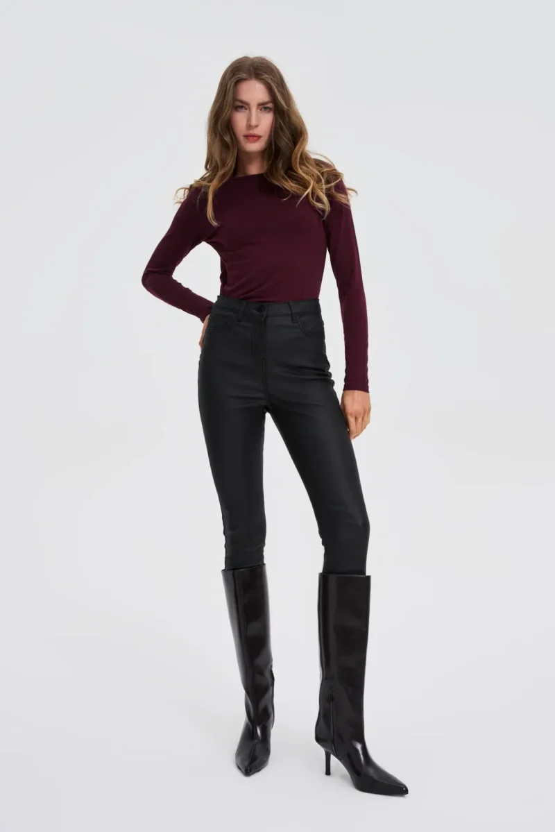 Camiseta Manga Larga De Mujer Z-TS-4803 BURGUNDY - Imagen 3