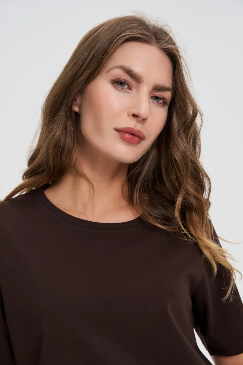 Camiseta Manga Corta De Mujer Z-TS-4804 D.BROWN - Imagen 2