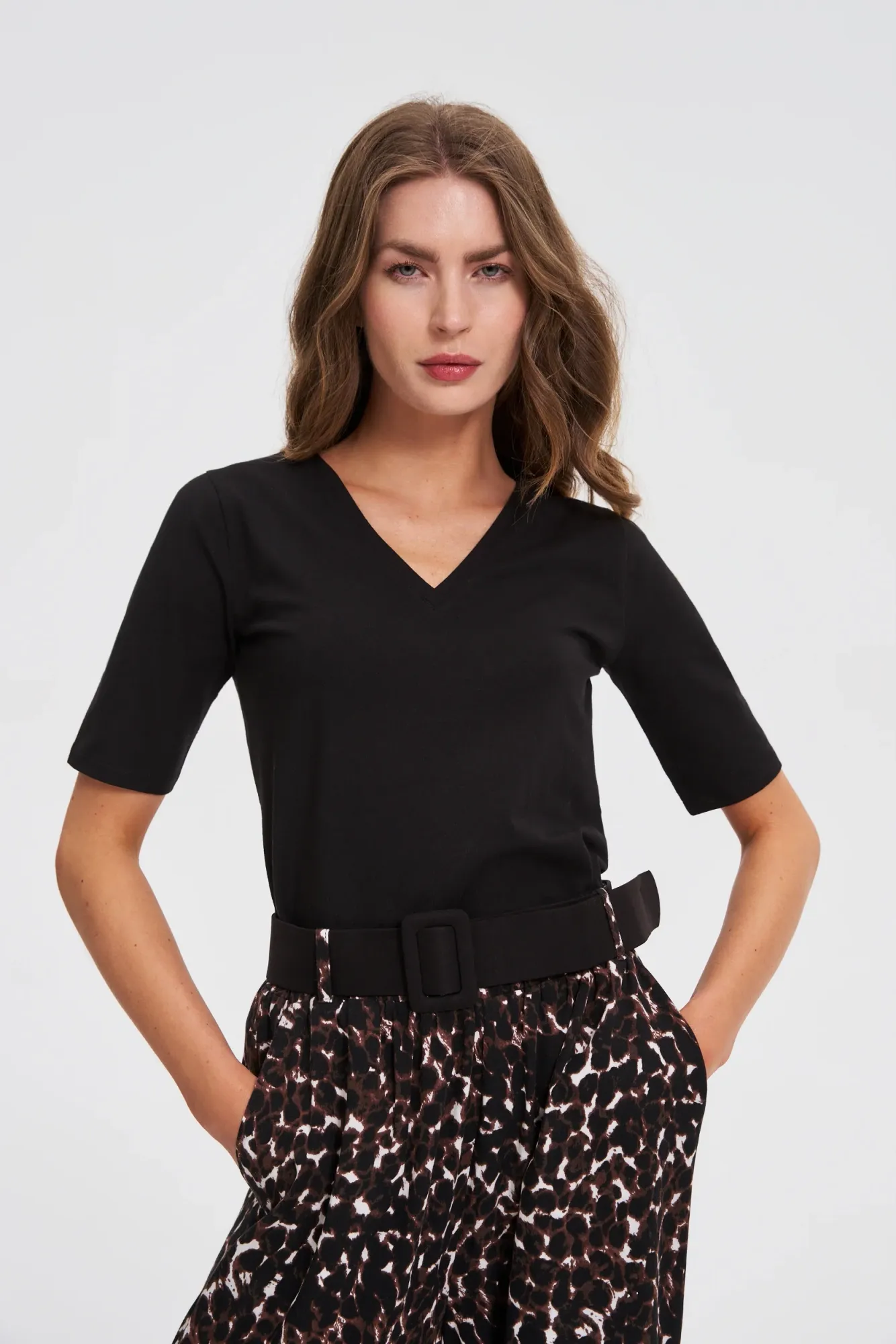 Camiseta Manga Corta De Mujer Z-TS-4805 BLACK