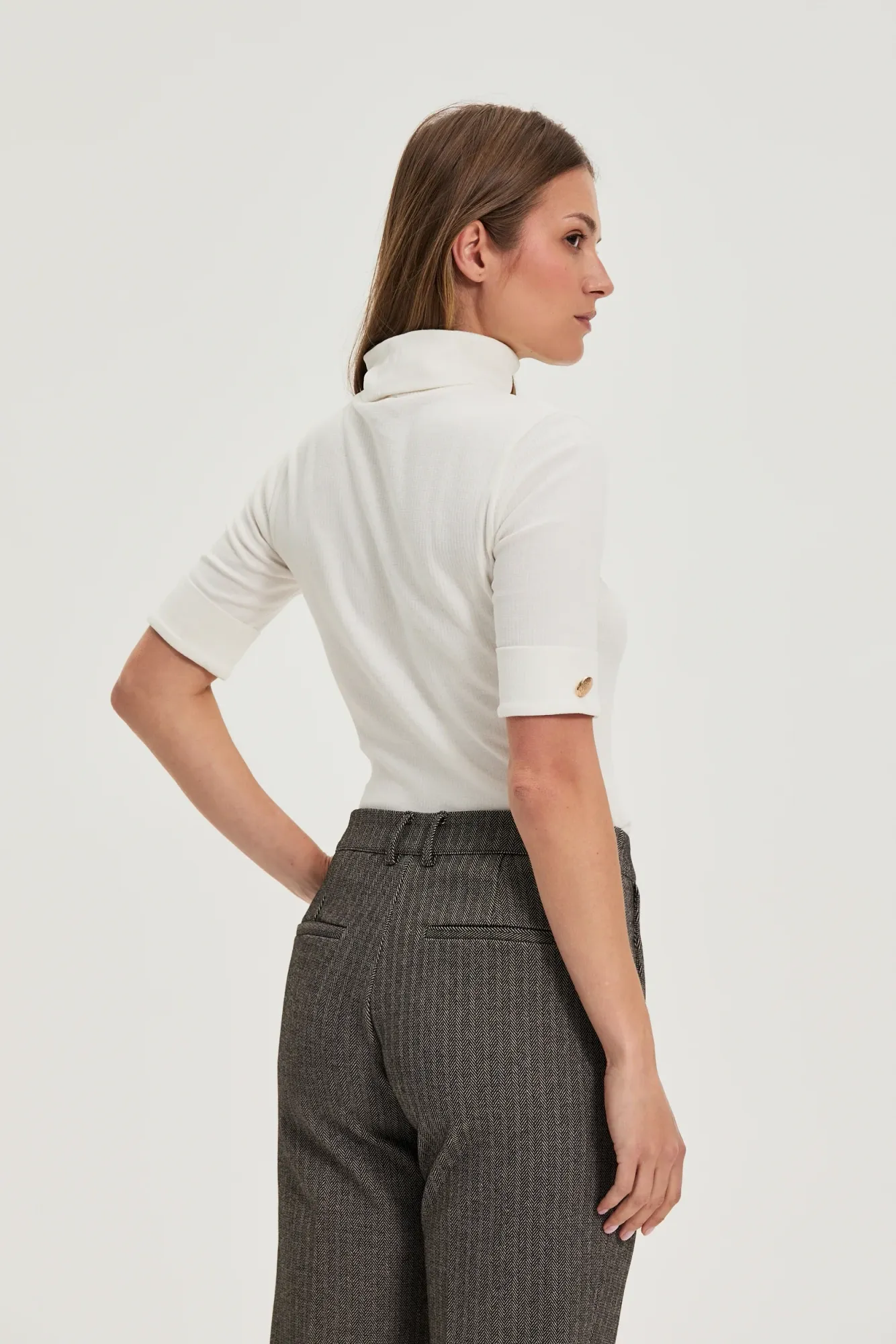 Camiseta Manga Corta De Mujer Z-TS-4816 OFF WHITE - Imagen 3